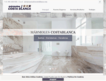 Tablet Screenshot of marmolescostablanca.com